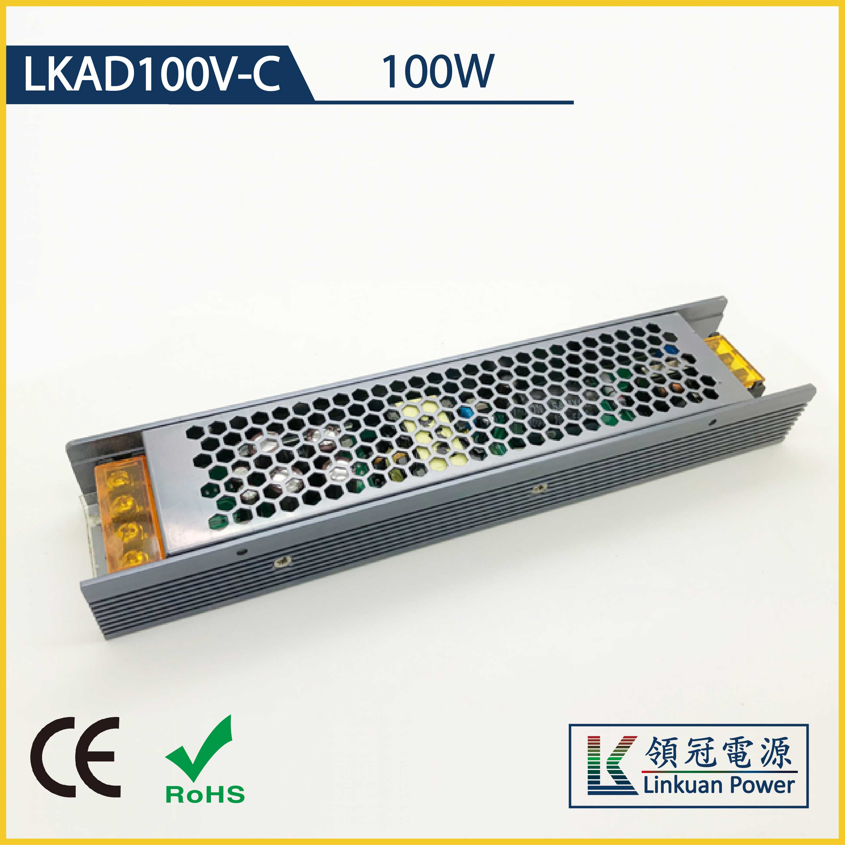 LKAD100V-C 100W constant voltage 12/24V 8A/4A triac dimmable led driver