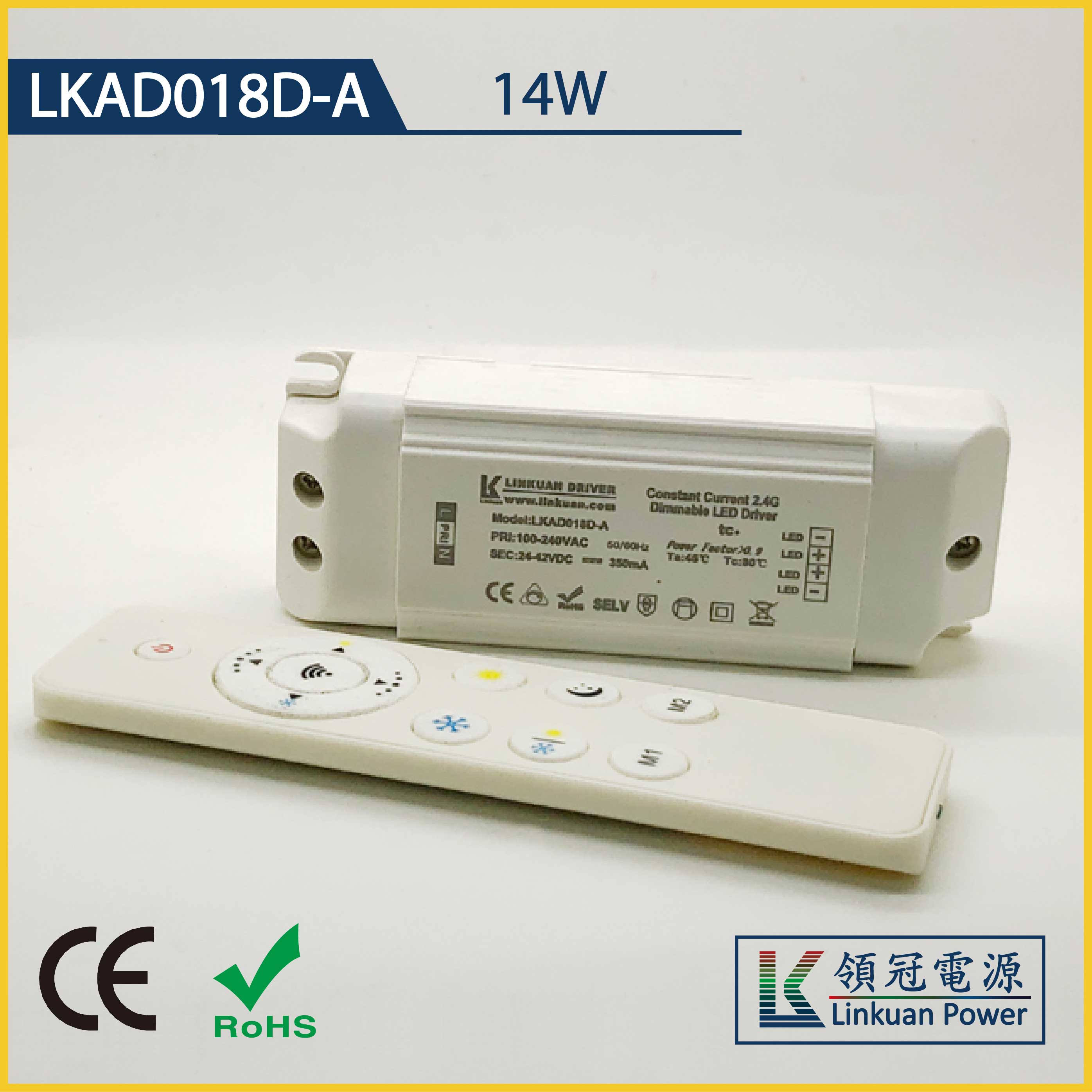 LKAD018D-A 14W 5-42V 350mA CCT Adjusting LED drivers